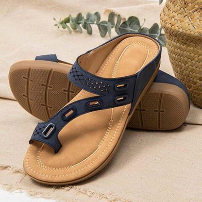 Sandales Femme Été Rétro Tongs Chaussures de Plage Confortables