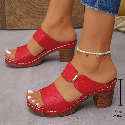 Sandales à Talon Chunky