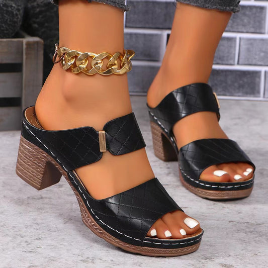 Sandales à Talon Chunky