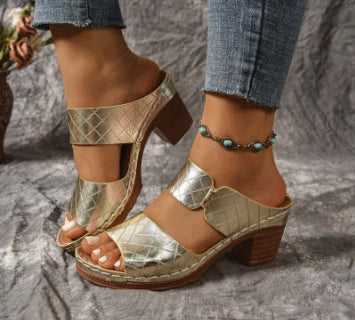 Sandales à Talon Chunky